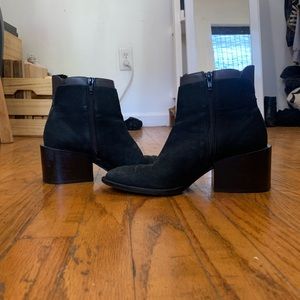 Vince Vero Cuoio Black Brown Square Heel Boots